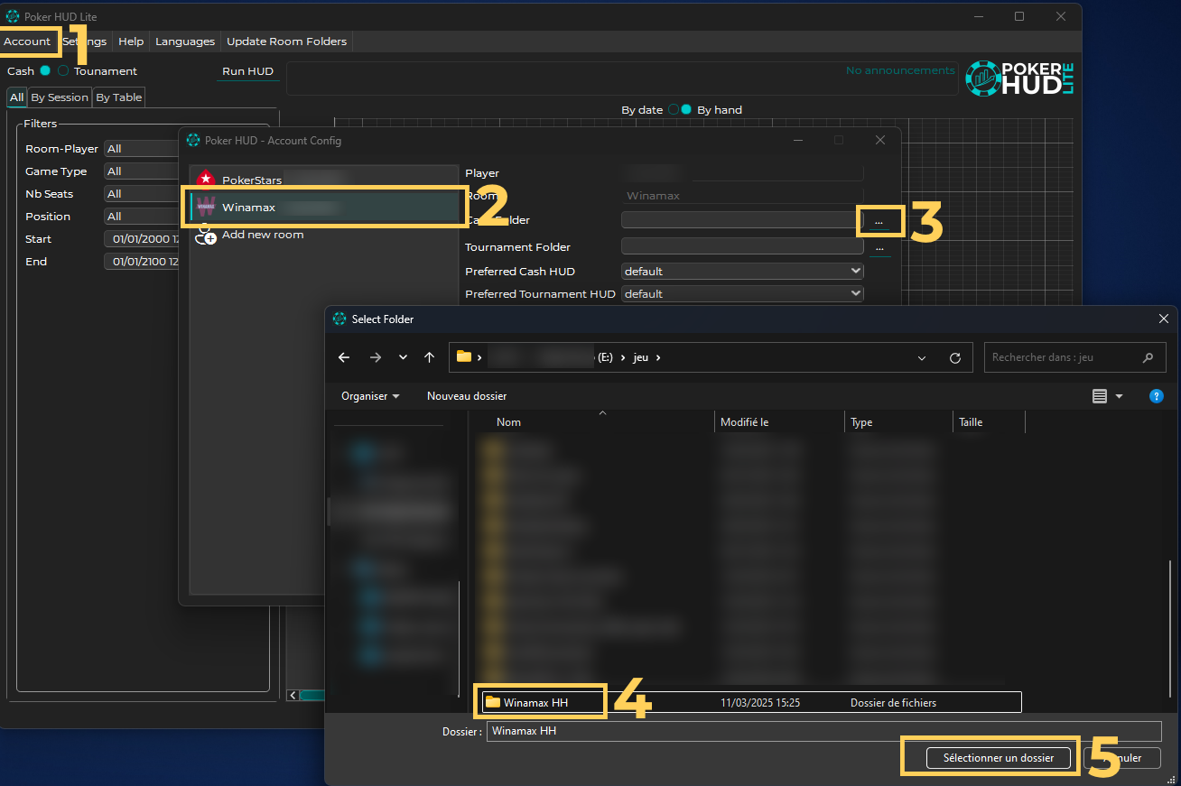 Winamax Configuration